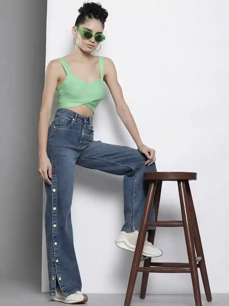 جین بغل دکمه دار